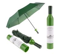 Seaside No.64 - Taschen-Regenschirm Umbrella Weinflasche Weißwein - lustiger Geschenkartikel - für Männer & Frauen - ∅90cm grün - Bottle Fine Wine Claoudy Mountain - Regentage (Weißweinflasche)