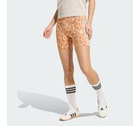 Seasonal Essentials Biker Shorts mit Leopardenprint und 3-Streifen Multicolor / Beige XS