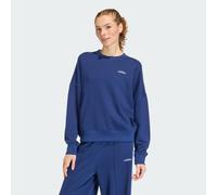 Seasonal Essentials Colorpop Sweatshirt mit aufgestickter Grafik Dark Blue / White XS
