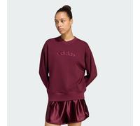 Seasonal Essentials Satin-Sweatshirt, V-Ausschnitt Maroon 2XL