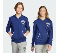 adidas Sportswear Seasonals Essentials Collegiate Typography Sweatjacke Kinder JW2390 - dark blue/white 152