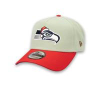 Seattle Seahawks Christmas Edition New Era 9FORTY A-Frame NFL Cap Grün StadiumDreams Exclusive - ONE SIZE