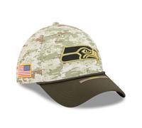 Seattle Seahawks New Era 2025 NFL Salute to Service 39THIRTY Flex Fit Cap Camouflage - L/XL