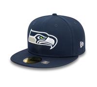 Seattle Seahawks NFL Official Team Colours New Era 59FIFTY Fitted Cap Navy - 7