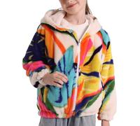 SEAUR Kuscheljacke Mädchen Flauschig Teddy-Fleece Hoodie Jacke Kinder Kuschelig Plüsch Supersoft Mantel Pullover Cartoon Tier Muster - 150(130-150CM)