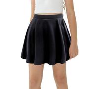 SEAUR Mädchen Faltenrock mit Hose Drunter Skater Rock Sport Basic Solid Sportrock Kinder Tennis Golf Plissee Röcke Süß Minirock 130-140