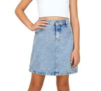 SEAUR Mädchen Jeansrock A Linie Lässig Blau Midi Demin Rock Mädchen Sommerröcke Baumwolle Weich Vintage 8 Jahre