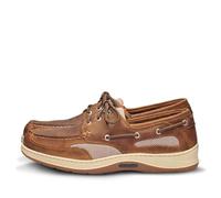Sebago Clovehitch II FGL gewachste Bootsschuhe - Leder-Mokassins für Herren mit atmungsaktiven Mesh-Einsätzen, anatomischen EVA-Zwischensohlen und rutschfesten Laufsohlen, Brauner Zimt, 8