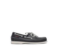 Sebago Loafer - Leather Boat Loafers With Contrasting Stitching - Gr. 7_5 - in Schwarz - für Damen