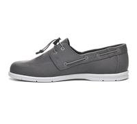 Sebago Monterey Herren Low-Cut Segel-Sneaker - Leichte Mesh-Bootsschuhe mit verstellbaren Knebelschnürungen & Stoßdämpfung, grau dunkel, 46 EU