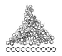 SECFOU 100 Stück Weiße Metallösen für Stofflöcher Robuste Eisen Ösen für Vorhänge und Taschen Einfach zu Befestigen für Schuhbändel Reparatur und Bastelarbeiten