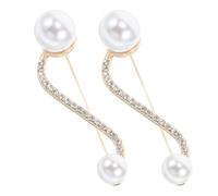 SECFOU 2 STÜCK Elegante Große Sicherheitsnadeln mit Verstellbarem Taillenspanner und Dekorativem Strassbesatz Vielseitig für Pullover Schals und Kleider Komfortabel und Sicher bei Festen