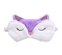 SECFOU Augenmaske Schlafmaske Mit Augenschutz Aus Plüsch Für Reisen Lichtdicht Augenklappe Schlafaugenschutz Augenmaske