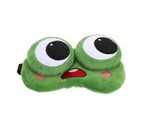SECFOU Schlafmaske Cartoon Frosch mit Gel Augenmaske Leichte Atmungsaktive Augenbinde zur Lichtblockierung und Augendruckentlastung Elastisches Band für Reisen und Camping