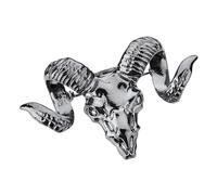 SECFOU Ziegen Brosche Widder Totenkopf Metallische Anstecknadel Punk Vintage Schaf Brosche Tierschmuck Anzug Krawattennadel für Männer Elegantes Kleid Accessoire für Damen und Herren