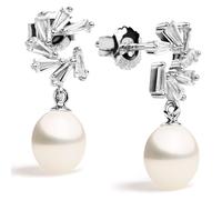 Secret & You Süßwasser-Zuchtperlen-Tropfenohrringe 7-8 mm - 925er Sterlingsilber - Ohrhänger - Schmuck