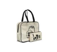 Secrets 2-part cosmetic bag set in cotton