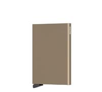 Secrid Card Protector Color Sand Kartenetui aus Aluminium, Farbe: Sand, für 4 Karten mit oder 6 Karten ohne Prägung, Maße: 10,2 x 6,3 x 0,8 cm, C-Sand