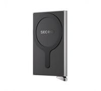 Secrid Cardprotector Premium+ Fluted for Magsafe - Silver Hochwertige magnetische Kartenbrieftasche Geldbeutel