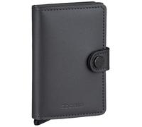 Secrid Miniwallet Kreditkartenetui - RFID-Schutz, Leder, 10 cm - Matte Satin Steel