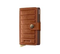 Secrid Geldbörse | Premium Miniwallet Emboss Line | Leder - Braun