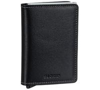 Secrid Slimwallet Briefttasche Schwarz Aluminium, Leder