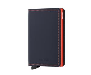 Secrid Kartenetui Slimwallet Matte Nightblue Orange