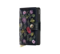 Secrid - Kreditkartenetui Miniwallet Stitch Stitch-Floral-Black+ Schwarz