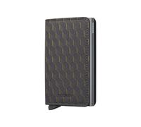 Secrid - Kreditkartenetui Slimwallet Optical Optical-Grey-Yellow schwarz/gelb
