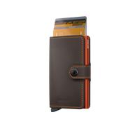 Secrid - MATTE Kreditkartenetui Miniwallet Matte Matte-Truffle-Orange braun/gelb