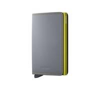 Secrid - MATTE Kreditkartenetui Slimwallet Matte Matte-Grey&Lime Grau, 8 K.FäCHER
