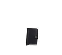 Secrid Miniwallet Black Brown aus Leder, in der Farbe Braun, für 4 Karten mit oder 6 Karten ohne Prägung, Maße: 10,2 x 6,5 x 2,1 cm, M-Black-Brown