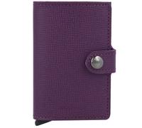 Secrid Miniwallet Crisple Kreditkartenetui Geldbörse RFID Leder 6,5 cm lila