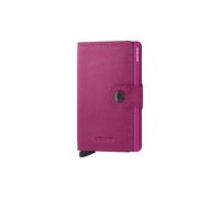 Secrid Geldbörse Miniwallet Crisple - RFID Leder Kreditkartenetui 6,5 cm Fuchsia