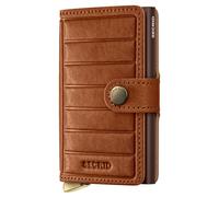Secrid Miniwallet Emboss Lines Lederbrieftasche One Size Cognac+