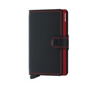 Secrid Miniwallet | Geldbeutel/Brustbeutel für Unisex | Matte Black / Red one size