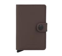 Secrid Miniwallet Kreditkartenetui RFID Schutz Leder 6.5 cm braun