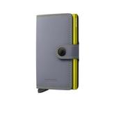 SECRID Geldbörse - Miniwallet Matte Mini Grey&Lime grau