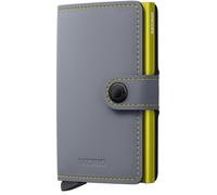 Secrid Miniwallet Matte Lederbrieftasche One Size Grey & Lime