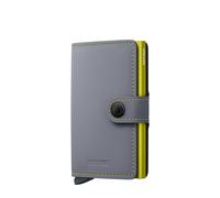 Secrid Miniwallet Matte Lederbrieftasche One Size Grey & Lime