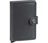 Secrid Miniwallet Original Kreditkartenetui Grey aus Aluminium und Rindsleder, Maße: 65 x 102 x 21 mm, M-Grey