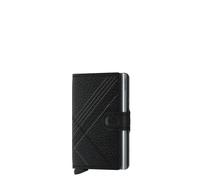 Secrid Miniwallet Stitched Kreditkartenetui RFID Leder 6,5 cm linea black (MSt-LineaBlack)