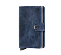 Secrid Miniwallet Vintage - Blue Geräumiges Portemonnaie für Geldscheine und Karten Geldbeutel