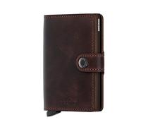 Secrid Miniwallet Vintage - Chocolate Geräumiges Portemonnaie für Geldscheine und Karten Geldbeutel