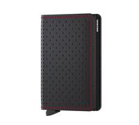 SECRID Slimwallet Perforated Geldbörse / Portemonnaie - black-red - 6,8x10,2x1,6 cm