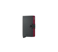 SECRID Portafoglio Miniwallte Cubic Mcu Nero Black/Red Profondità 2.1 cm Lunghezza 6.5 cm Altezza 10.2 cm Pelle
