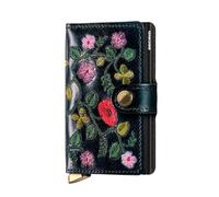 Secrid Premium Kollektion Miniwallet Stitch Floral 10 cm - Black