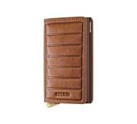 Secrid Slimwallet Emboss Lines Lederbrieftasche One Size Cognac+