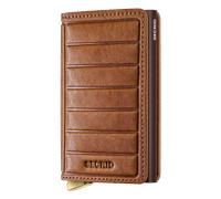 Secrid Premium Kollektion Slimwallet Emboss Lines 10 cm - Cognac+