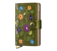 SECRID - MINIWALLET PREMIUM - STITCH - floral olive